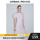 UR2025夏季新款女裝魅力氛圍感褶皺收腰蕩領(lǐng)連衣裙UWG750068 藕紫 S