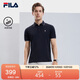 FILA 斐樂(lè )官方polo衫男2025年夏季涼感短袖t恤透氣男士休閑商務(wù)上衣