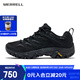 邁樂(lè)（Merrell）運(yùn)動(dòng)戶外鞋靴男女款MOAB 3 SYN GTX防水徒步鞋耐磨防滑減震登山鞋 J500239黑色男款 40