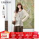 LAGOGO波禧風(fēng)氣質(zhì)連衣裙兩件套女拉谷谷2025年秋季新款優(yōu)雅連身裙 深咖啡 L