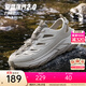 安踏（ANTA）【探界2】運動(dòng)拖鞋男女戶(hù)外溯溪鞋新款透氣防滑洞洞涼鞋112528513 沙丘灰/青煙灰-3 (男款) 44 (男10碼)