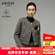 艾諾絲雅詩【商場(chǎng)同款】2024冬季新款通勤綿羊毛上衣氣質(zhì)短外套女士30931080 人字紋 L