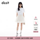 DZZIT地素半身裙2025夏季新款打褶網(wǎng)紗立體層次裙子女3J2S2069B 米白色 常規(guī) M