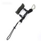 森拓思潛水相機防丟繩安全繩運動(dòng)相機大疆a(chǎn)ction4/5pro不銹鋼掛繩可搭配手持浮力棒彈簧繩gopro失手繩 黑色