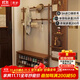青櫨全實(shí)木換鞋凳衣帽架入戶(hù)門(mén)落地掛衣架鞋架組合一體玄關(guān)門(mén)廳置物架 80cm-胡桃木色-加粗進(jìn)口橡膠木 11掛鉤+全3A進(jìn)口橡膠木+送貨上門(mén)