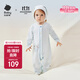babycare寶寶連體衣純棉新生兒長(cháng)袖爬服哈衣滿(mǎn)月嬰兒衣服 星月藍  80cm