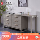 光明家具現代簡(jiǎn)約實(shí)木六斗柜儲物柜邊柜組合臥室家具六屜柜4701 六斗柜+邊柜