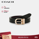 蔻馳（COACH）【品牌直供】女士經(jīng)典針扣腰帶黑色皮革CF269IMC1A