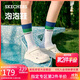 斯凱奇（Skechers）洞洞鞋女士秋季涼拖鞋泡泡鞋厚底增高外穿沙灘鞋踩屎感