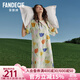 芬狄詩(shī)【商場(chǎng)同款】印花睡衣女純棉寬松圓領(lǐng)舒適睡裙家居服FL00369 抹茶綠MGN M