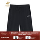 比華利保羅【彈力舒適】2025夏季新款男士休閑短褲輕薄微彈運動(dòng)褲 黑色 33