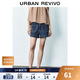 UR2025夏季新款女裝時(shí)尚休閑雙口袋裝飾牛仔短褲UYY850133