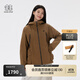 KOLON SPORT/可隆TRIWIND防風(fēng)夾克 明星同款男女防潑水防曬UPF50+露營(yíng)外套 LUJK5MT560-DN 深棕色 L 175/96A
