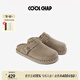COOLCHAP進(jìn)口牛反絨手工厚底男女同款birken包頭勃肯拖鞋情侶同款情侶鞋 月色沙丘 沙色 新版 37