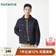 熱風(fēng)（Hotwind）牛仔夾克外套2025年春季新款男士牛仔夾克美式復古休閑風(fēng)翻領(lǐng)外套 06蘭色 M