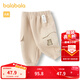 巴拉巴拉寶寶褲子男童長(cháng)褲秋冬兒童加絨褲嬰兒衛褲運動(dòng)褲外穿可愛(ài) 淺卡其50301 100cm