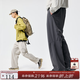 熊貓·本休閑褲男寬松長(cháng)褲25年秋冬升級防潑水分割休閑登山褲百搭直筒褲 碳灰色 L