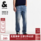 杰克·瓊斯（JACK&JONES）25年男裝秋季直筒牛仔褲男高彈力涼感寬松潮流休閑褲子品牌男褲 153 中牛仔藍-非涼感1 寬松直筒，卡碼拍小 31 175 W31/L30