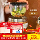 S'WELL保溫飯盒上班族保溫桶可燜燒微波保溫碗不銹鋼餐盒超級保溫便當盒 【時(shí)尚經(jīng)典】柚木636ml-含內膽