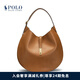 Polo Ralph Lauren 拉夫勞倫 Polo ID 女配 經(jīng)典款皮革大號單肩包RL51958 270-棕色 ONE
