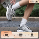 adidas「尋光者」SPIRITAIN 2000復古休閑老爹鞋阿迪達斯輕運動(dòng) 金屬銀/黑色   42