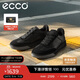 愛(ài)步（ECCO）25年秋季新款輕盈耐磨德訓休閑厚底板鞋 街頭球鞋539834 黑色41