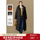 獨束大碼女裝休閑寬松長(cháng)款泡芙羽絨服2024冬季新款簡(jiǎn)約時(shí)尚外套 玄墨黑 M (尺碼：1)