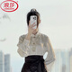 浪莎（LangSha）馬面裙女全套2025新款明制漢服中國(guó)風(fēng)改良連衣裙立領(lǐng)新中式套裝 提花立領(lǐng)長(zhǎng)袖 L 【推薦115-125】