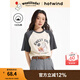 熱風(fēng)（Hotwind）短袖T恤2025年夏季新款女士印花撞色插肩袖短袖上衣少女T恤 52深灰 M