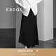 ERDOS 春夏魚尾裙修身顯瘦老錢風(fēng)時(shí)尚休閑日常度假風(fēng)女半身裙 黑 L 165/72A