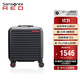 新秀麗（Samsonite）行李箱16英寸拉桿箱便攜旅行箱包HG0墨黑色密碼登機箱