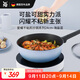 WMF德國福騰寶平底鍋燃氣電磁爐不粘煎鍋星耀煎鍋24cm-藍廚房好物