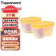 特百惠（Tupperware）迷你170ml*2保鮮盒食品級冰箱儲物收納盒肉類(lèi)輔食速凍密封不串味