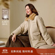 茵曼巴恩風(fēng)燈芯絨毛領(lǐng)羽絨服2025冬季女裝新款面包服外套 古杏色 M