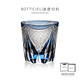 BOTTICIEL江戶(hù)切子藍汐幻影高端手工雕刻威士忌杯水晶玻璃洋酒杯送禮禮物 藍汐幻影【單只禮盒裝】 330ml 1只