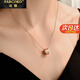 法蔻（farcoko）小蠻腰項鏈女歐美鎖骨鏈氣質(zhì)簡(jiǎn)約吊墜新年情人節生日禮物送女友 真鉆小蠻腰
