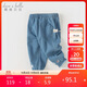 戴維貝拉【商場(chǎng)同款】?jì)和澴哟貉b2024女童長(cháng)褲寶寶牛仔褲