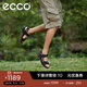 愛(ài)步（ECCO）戶(hù)外涼鞋男鞋 男士透氣魔術(shù)貼沙灘休閑鞋子 越野069564 黑色/灰色06956450034 42