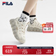 FILA 斐樂(lè )可頌鞋復古運動(dòng)鞋女冬休閑鞋老爹鞋 豆腐白/燕麥色-TO 37.5 (235mm)