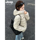 JEEP SPIRIT吉普羽絨服男女同款2026新款秋冬輕薄防風(fēng)保暖外套男鴨絨內膽連帽 男女款-燕麥色【90%鴨絨】 L