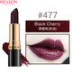 露華濃麗采保濕滋潤唇膏女士啞光黑管口紅女士不掉色美妝化妝品女彩妝 477#黑櫻桃（奶油質(zhì)地）