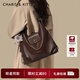CharisKitty小c&k單肩斜挎包包女款2025新款輕奢小眾托特包雙肩包節日禮物 Brown咖啡色【小CK節日專(zhuān)屬禮物】
