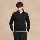 Champion冠軍半拉鏈翻領(lǐng)衛衣男2025秋季新款立領(lǐng)上衣女 黑色 L