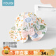 優(yōu)奇嬰兒帽子純棉薄款遮陽(yáng)帽夏季外出防曬帽女寶寶超可愛(ài)寬帽檐漁夫帽 【冰絲款】愛(ài)麗絲花園 L碼【推薦18-24個(gè)月】