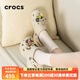 CROCS卡駱馳洞洞鞋泡芙云朵女鞋夏季新款女士增高鞋子高跟鞋涼鞋拖鞋女 云朵/骨白色（建議拍小一碼） 36 -37(230mm)