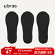 ubras隱形無(wú)痕襪子女船襪女防滑不掉跟短襪薄款透氣3/5雙 黑色 3雙 均碼