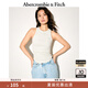 ABERCROMBIE & FITCH【熱銷(xiāo)背心】女裝25夏季經(jīng)典小麋鹿百搭歐若風(fēng)背心KI139-5275 淺灰色 M (165/96A)