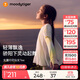 moodytiger【仙女家族】女童T恤輕薄涼感夏兒童防曬衣長袖假兩件上衣親子裝