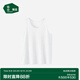 松山棉店【商場(chǎng)同款】男士背心簡(jiǎn)約純色家居外穿運動(dòng)汗衫涼感透氣 白色 L (男士175)