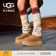 UGG冬季女士厚底經(jīng)典字母襪套高筒靴雪地靴 1144044 CHE | 栗色 38